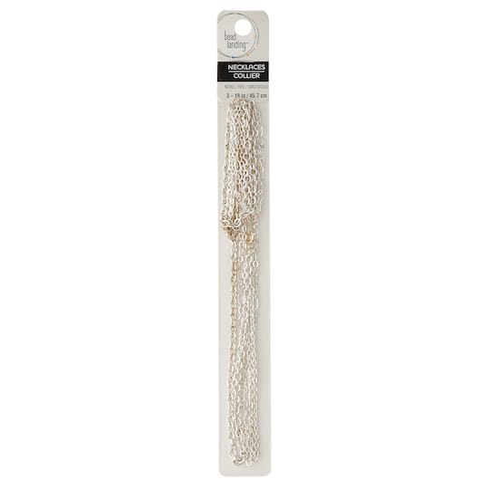 18" Silver-Plated Chain by Bead Landing™